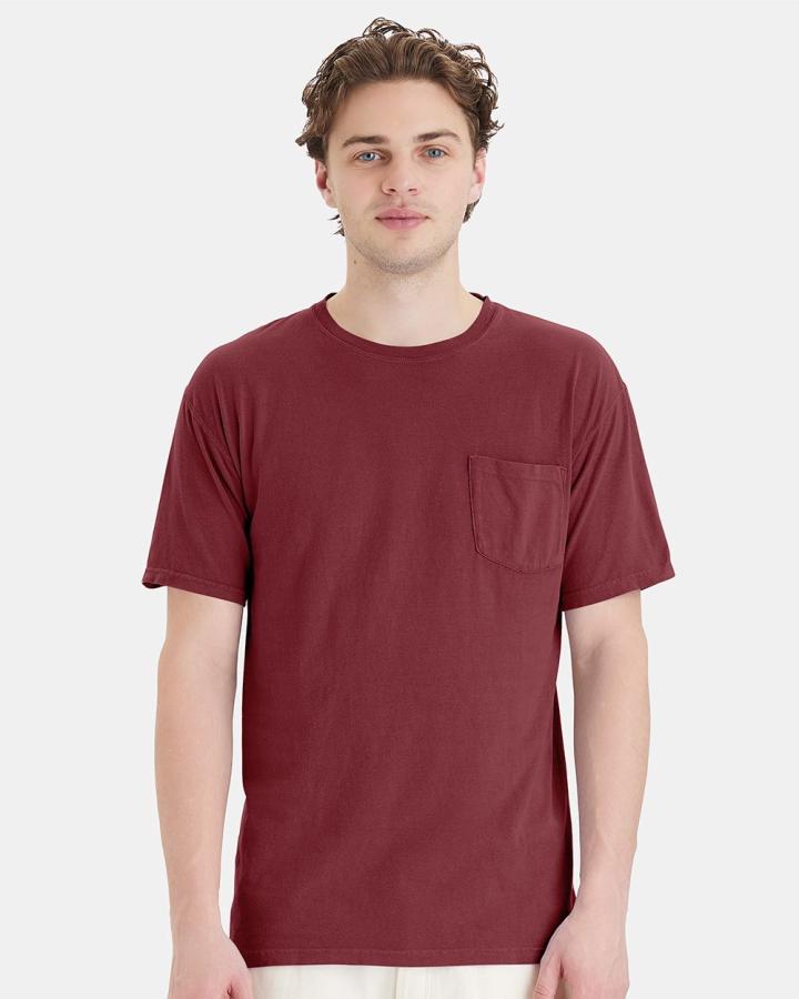 Unisex Garment-Dyed T-Shirt with Pocket - GDH150-ComfortwashByHanes
