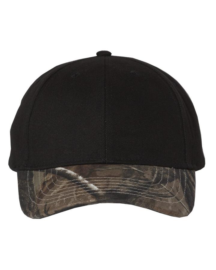 Solid Crown with Camo Visor Cap - LC25-Kati