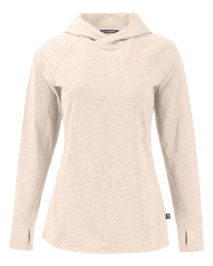 Cutter & Buck Adapt Knit Recycled Womens Heathered Hooded Pullover - LCK00203-CutterAndBuck