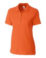 Addison All Cotton Pique Short Sleeve Womens Polo - LQK00069-Clique