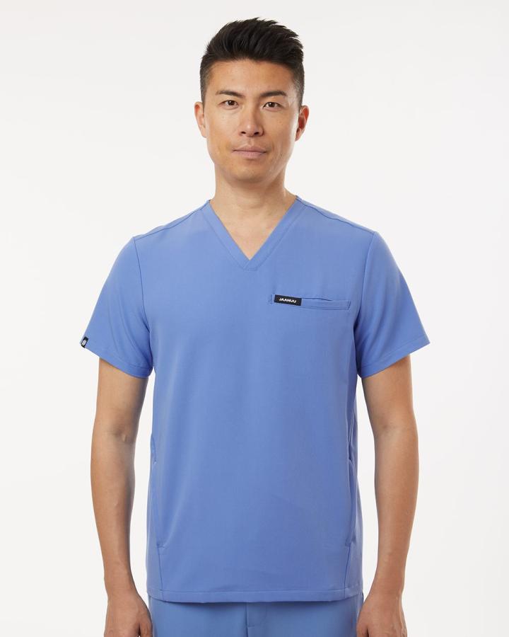 Platt 3-Pocket Scrub V-Neck Top - M10002-Jaanuu