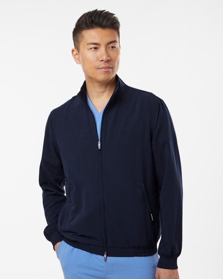 Wolfe Everyday Full-Zip 6-Pocket Scrub Jacket - M60001-Jaanuu
