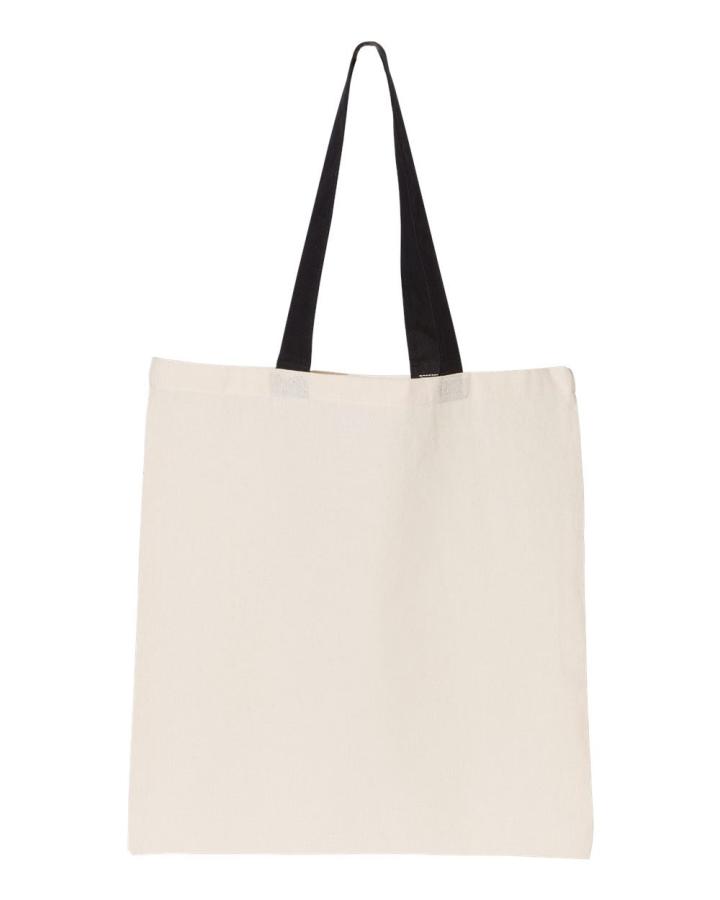 Contrasting Handles Tote - OAD105-Oad