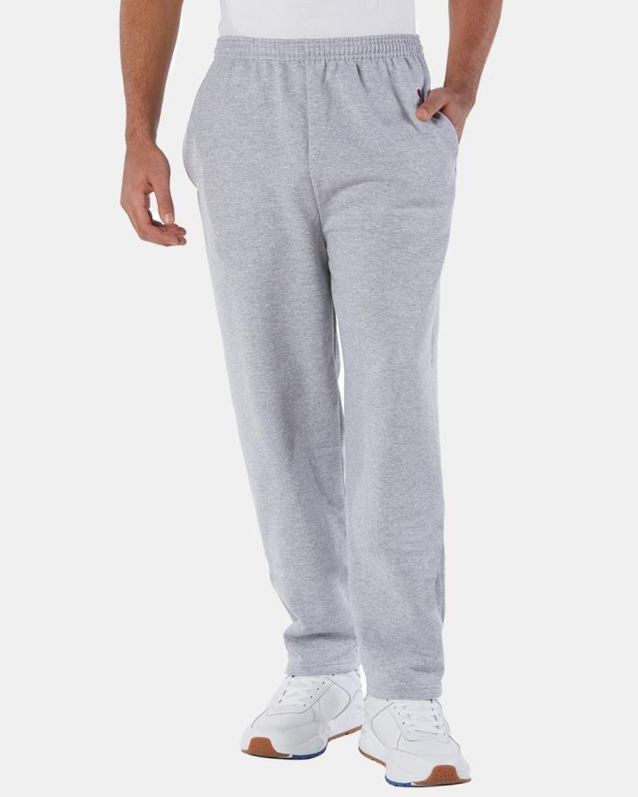 Adult Powerblend Open-Bottom Fleece Pant with Pockets - P800-Champion