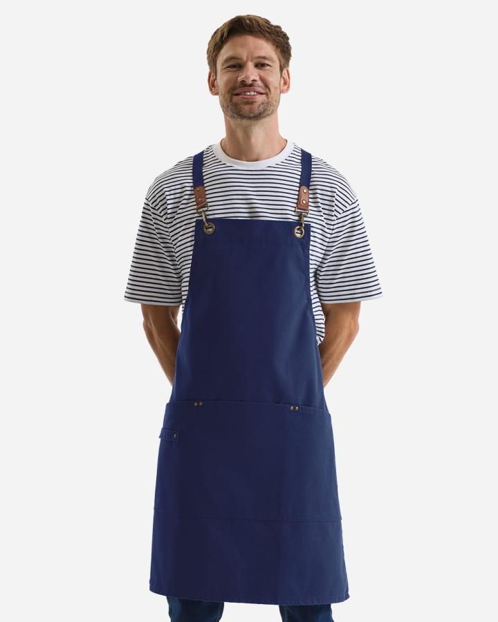 Unisex Clip & Clasp Cross-Back Bib Apron - RP182-ArtisanCollectionByReprime