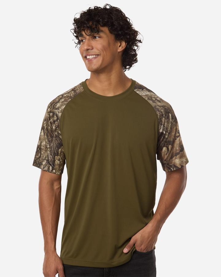 Unisex Realtree Performance Colorblock T-Shirt - RT2103-Realtree
