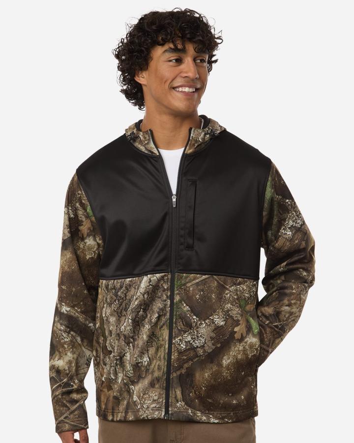 Unisex Realtree Performance Colorblocked Full-Zip Hooded Sweatshirt - RT5204-Realtree
