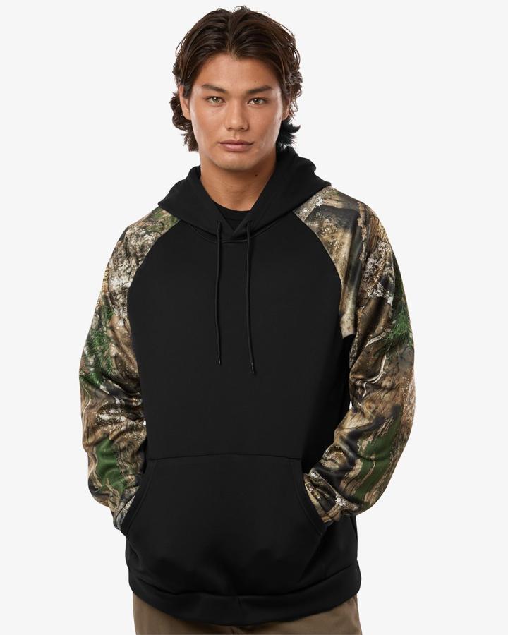 Unisex Realtree Performance Colorblocked Hooded Sweatshirt - RT5305-Realtree