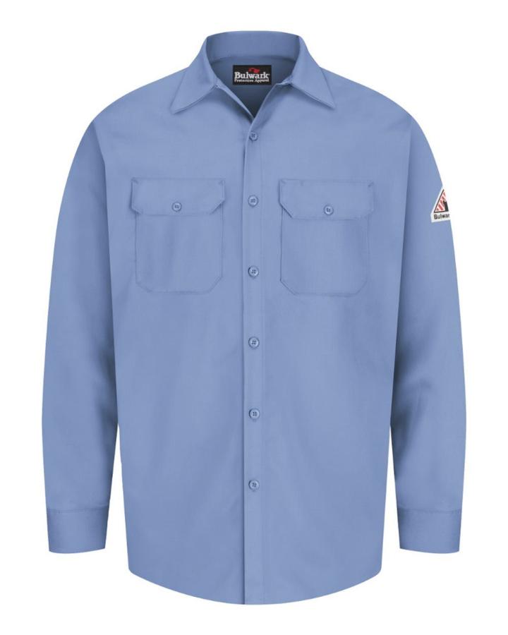 Button-Front Work Shirt - CAT 1 - SEW2-Bulwark