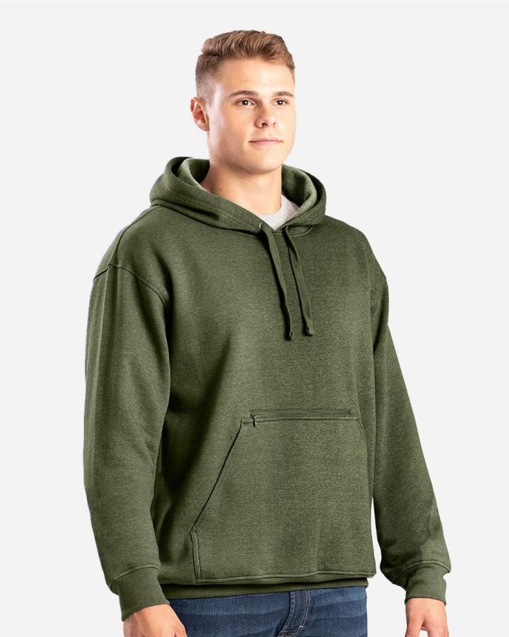 Men‘s Heritage Zippered Pocket Hooded Pullover Sweatshirt - SP418-Berne