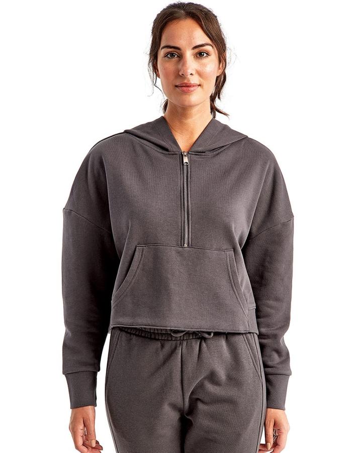 Ladies‘ Alice Half-Zip Hooded Sweatshirt - TD077-Tridri