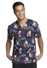 Unisex V-Neck Print Top - TF728-Tooniforms