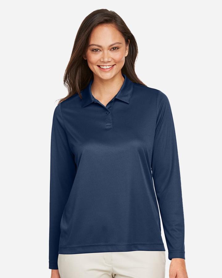 Ladies‘ Zone Performance Long Sleeve Polo - TT51LW-Team_365