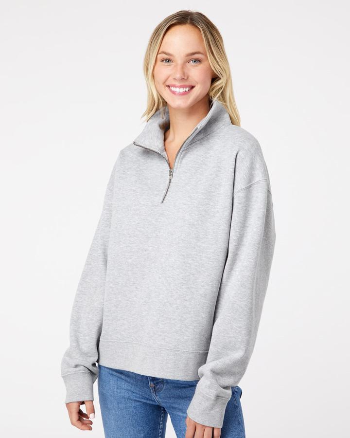Women‘s Sueded Fleece Quarter-Zip Sweatshirt - W22713-MV_Sport