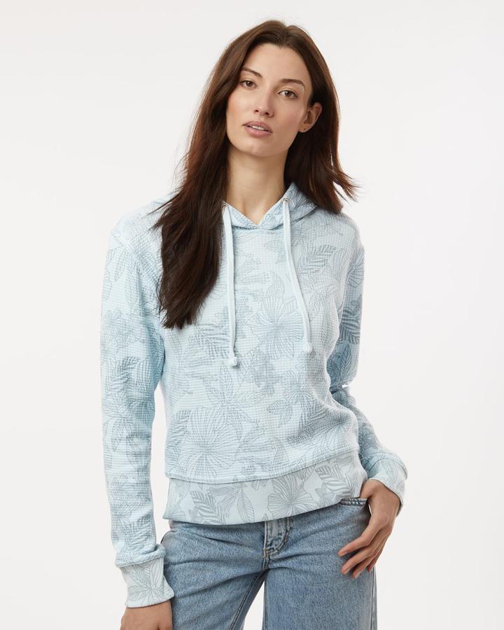 Women‘s Maddie Floral Print Hooded Sweatshirt - W24105-MV_Sport