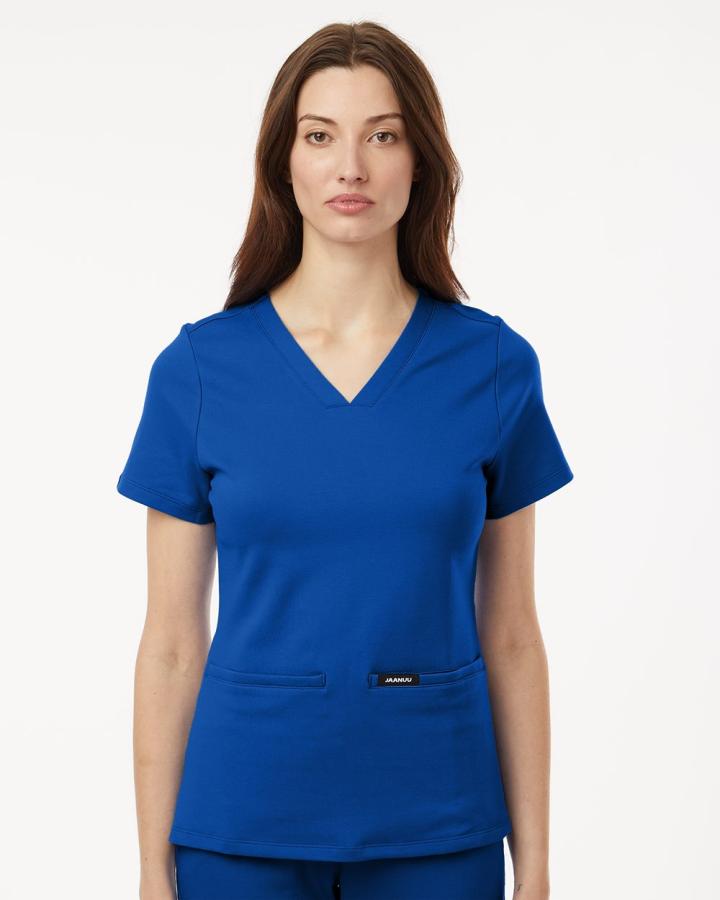 Women‘s Cesi Ultrasoft Scrub V-Neck Top - W30003-Jaanuu