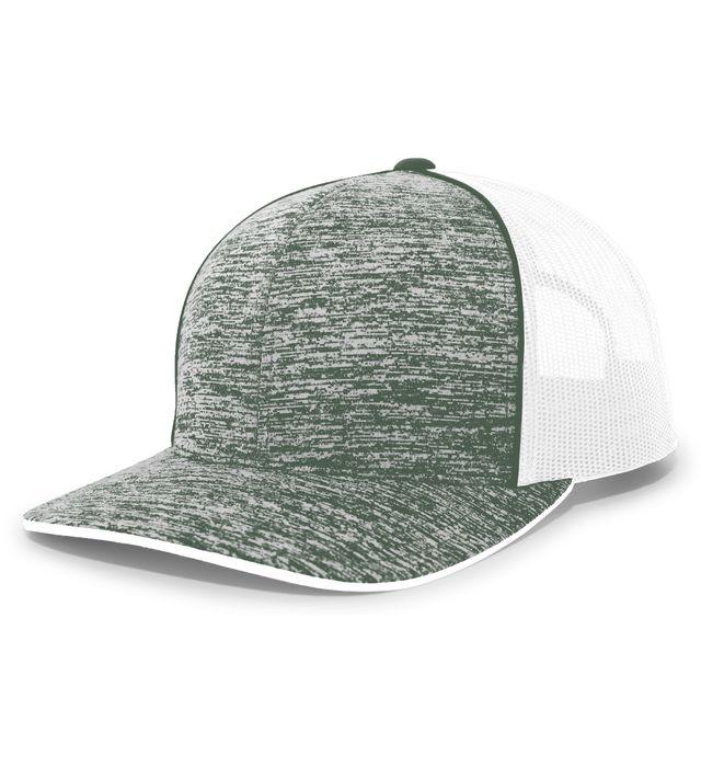 Aggressive Heather Trucker Snapback Cap - 106C