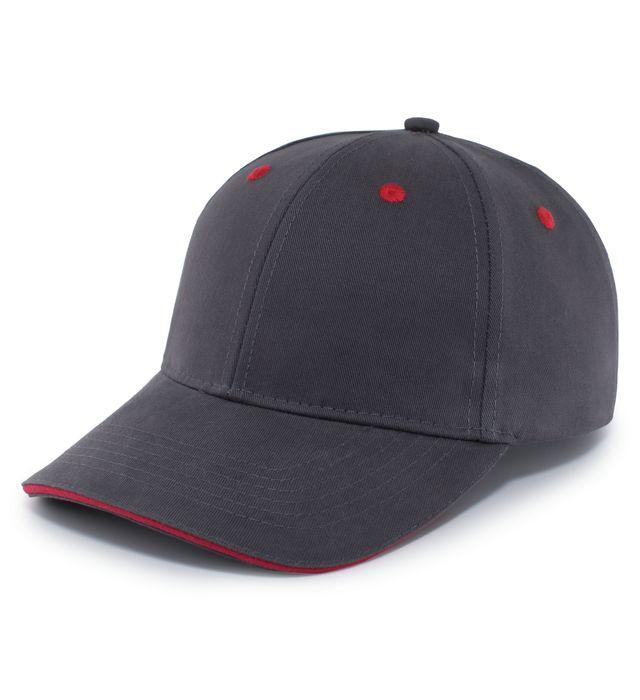 Brushed Twill Cap With Sandwich Bill - 121C