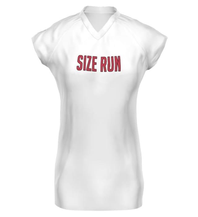 Girls Freestyle Sublimated Cap Sleeve Volleyball Jersey - 22S458