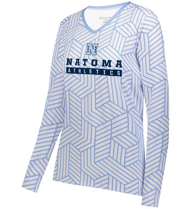 Ladies Freestyle Sublimated Cotton-Touch Poly Long Sleeve Tee - 2S8377