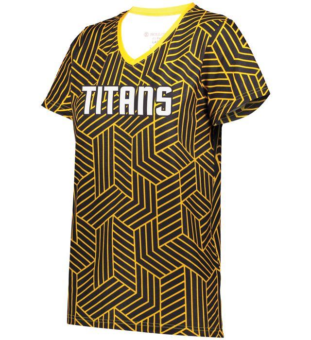 Ladies Freestyle Sublimated Turbo Cotton-Touch Poly Tee - 2S8378