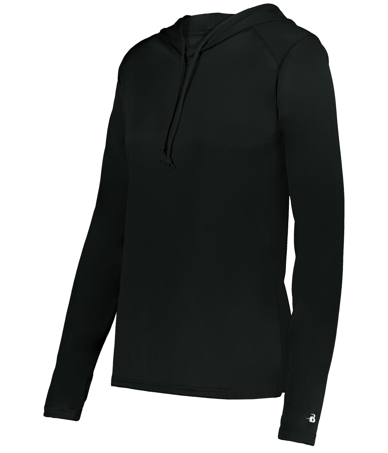 B-Core L/S Women's Hood Tee - 4165