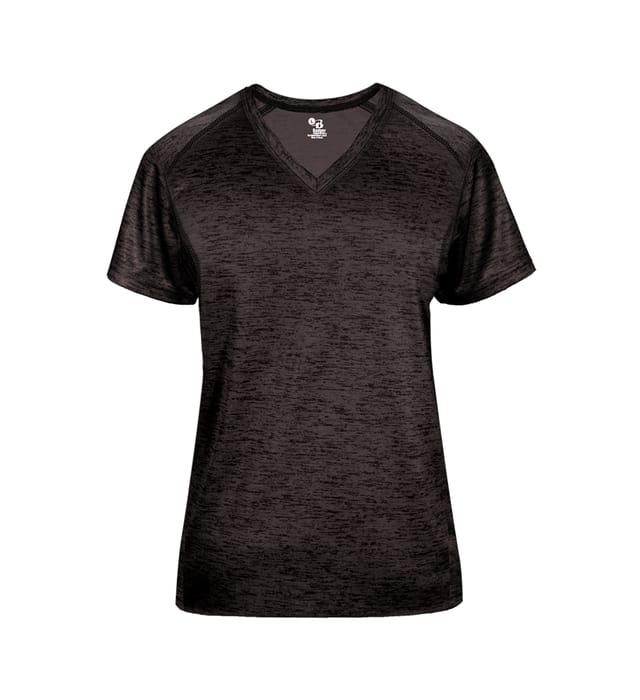 Tonal Blend Ladies' V-Neck Tee - 417500