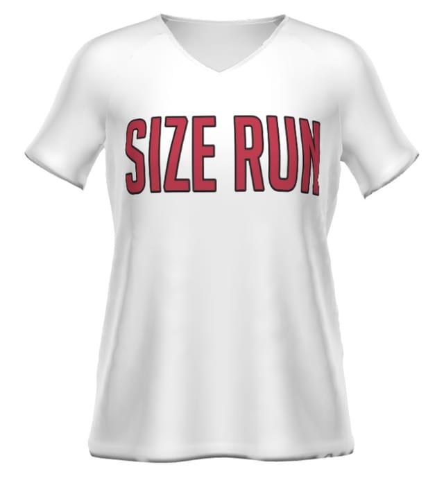 Ladies Freestyle Semi-Sublimated Raglan Tee-White - 7S8005