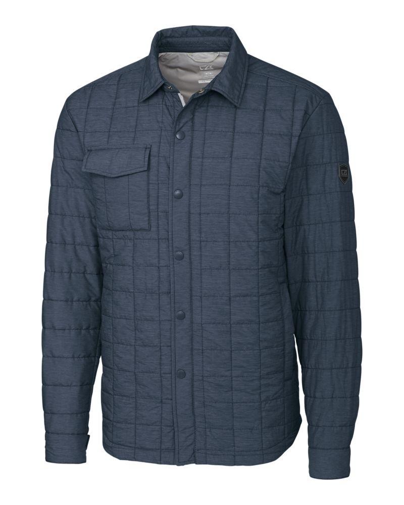 Cutter & Buck Rainier PrimaLoft Mens Big and Tall Eco Insulated Quilted Shirt Jacket - BCO00032
