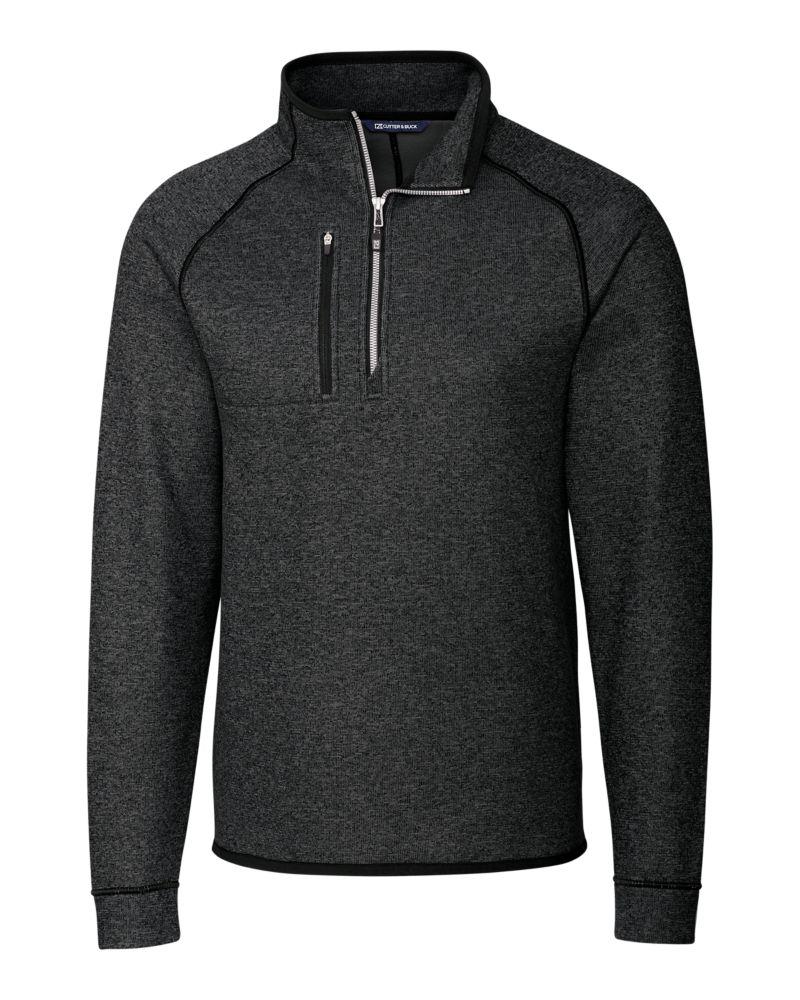 Cutter & Buck Mainsail Sweater-Knit Mens Big and Tall Half Zip Pullover Jacket - BCO00049