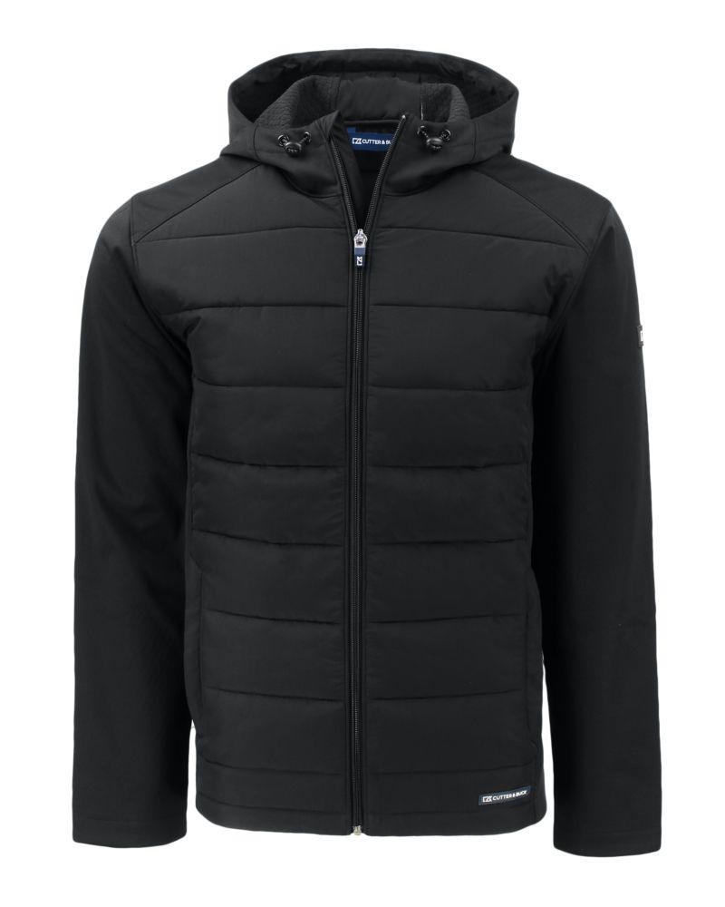 Cutter & Buck Evoke Hybrid Eco Softshell Recycled Full Zip Mens Big & Tall Hooded Jacket - BCO00077