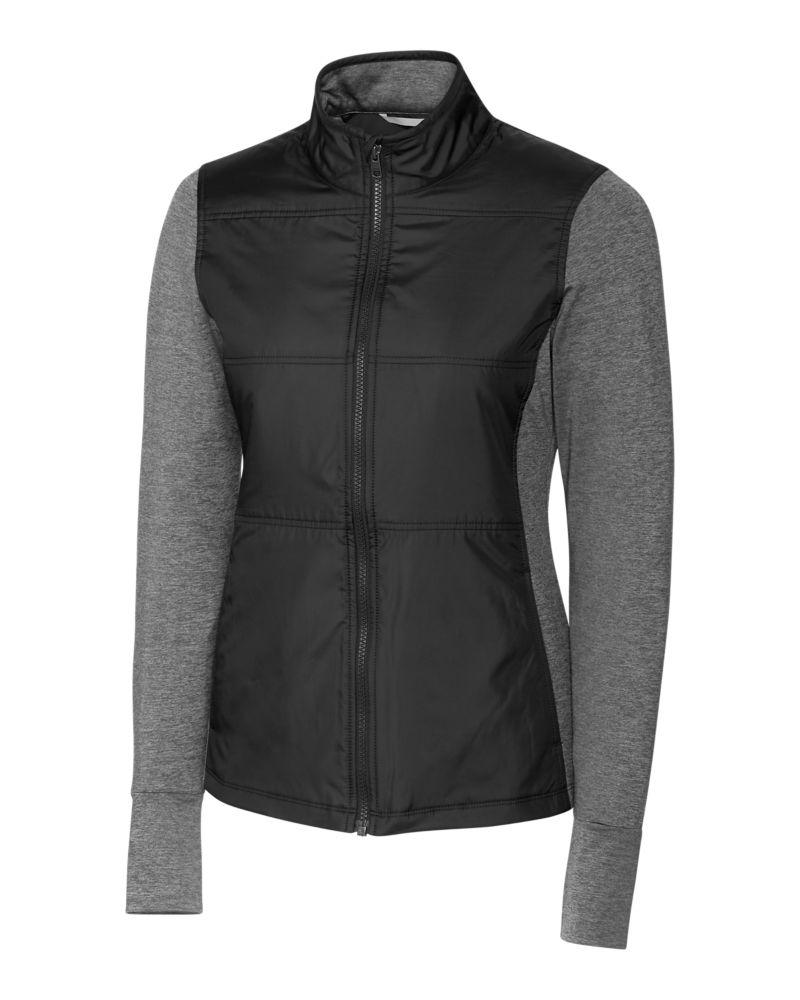 Cutter & Buck Stealth Hybrid Quilted Womens Full Zip Windbreaker Jacket - LCK00042