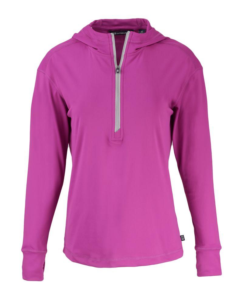 Cutter & Buck Daybreak Eco Recycled Womens Half Zip Hoodie - LCK00115