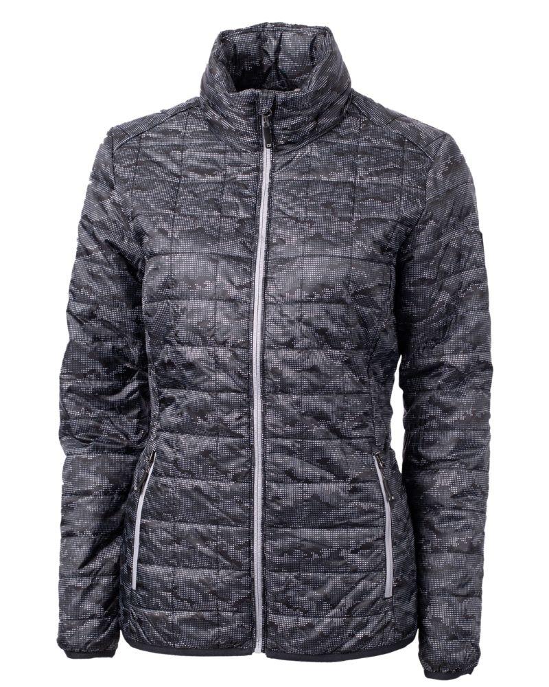 Cutter & Buck Rainier PrimaLoft Womens Eco Insulated Full Zip Printed Puffer Jacket - LCO00053