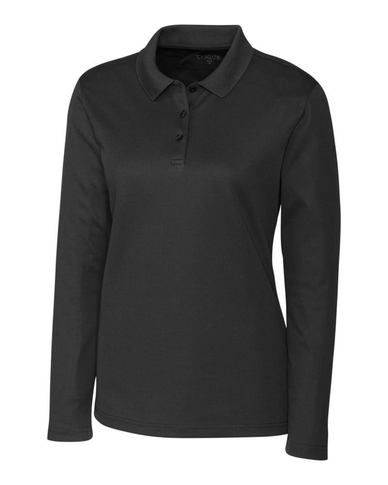 Spin Eco Performance Pique Long Sleeve Womens Polo - LQK00066