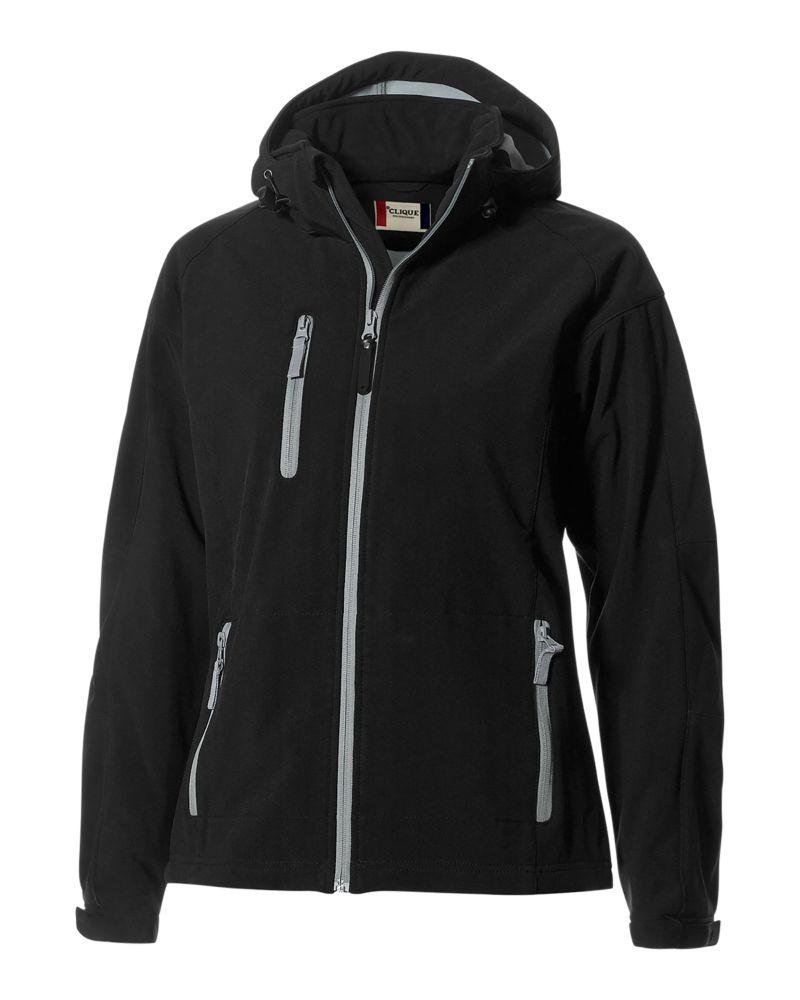 Serac Stretch Softshell Hooded Full Zip Womens Jacket - LQO00014