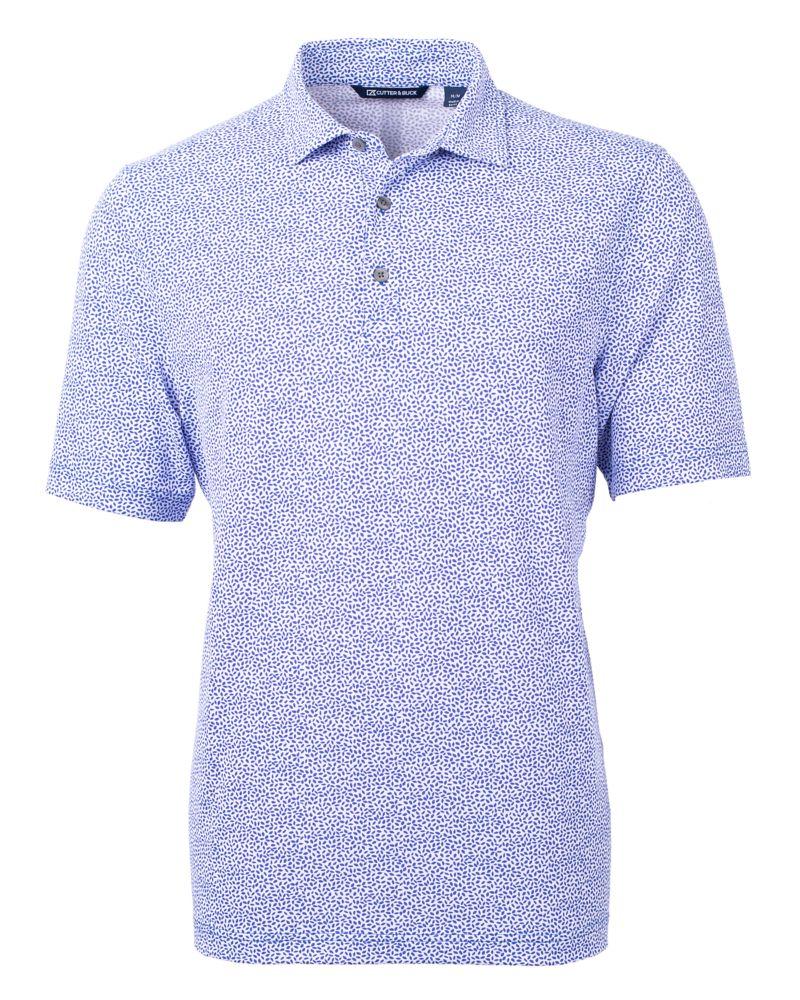 Cutter & Buck Virtue Eco Pique Botanical Print Recycled Mens Polo - MCK01161