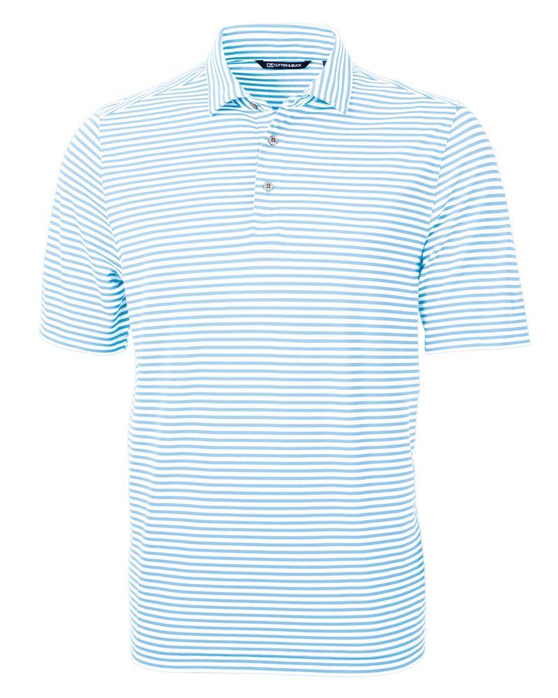 Cutter & Buck Virtue Eco Pique Stripe Recycled Mens Polo - MCK01168