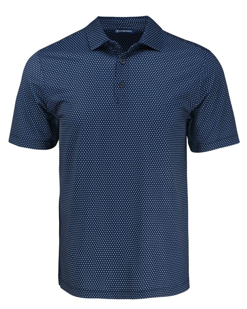 Cutter & Buck Pike Eco Shadow Check Print Recycled Mens Polo - MCK01342