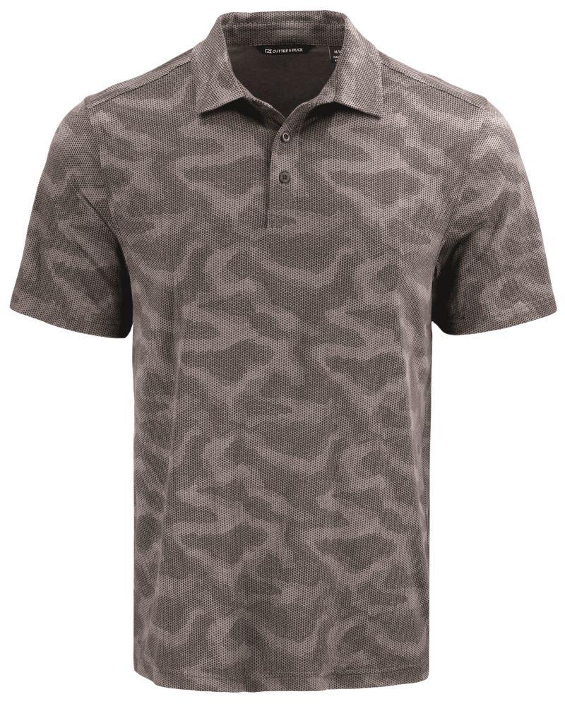 Cutter & Buck Coastline Recycled Double Peached Camo Print Mens Polo - MCK01359
