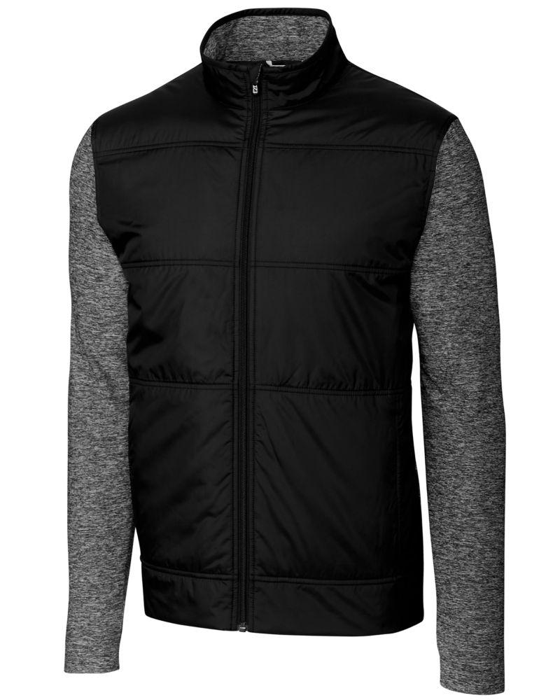 Cutter & Buck Stealth Hybrid Quilted Mens Full Zip Windbreaker Jacket - MCK09406