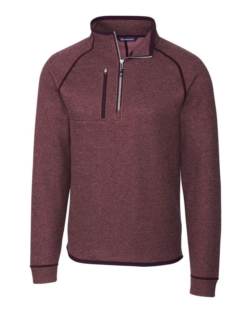 Cutter & Buck Mainsail Sweater-Knit Mens Half Zip Pullover Jacket - MCO00049