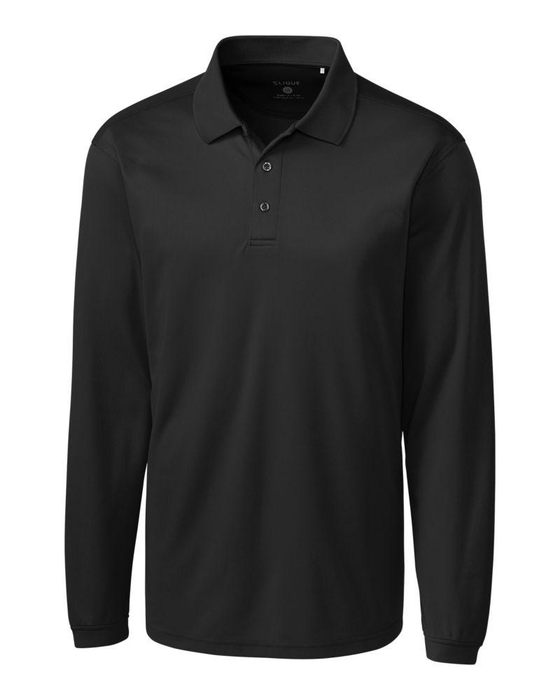 Ice Pique Mens Long Sleeve Tech Polo - MQK00079