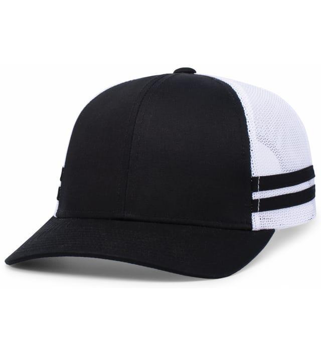Low-Profile Stripe Trucker Cap - P115