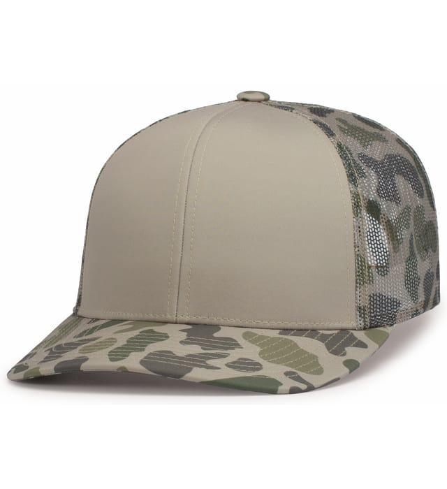 Duck Camo Trucker Snapback Cap - P686