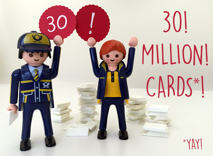 30 million postcards!