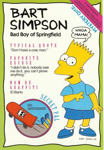 Bart Simpson: Bad boy of Springfield
