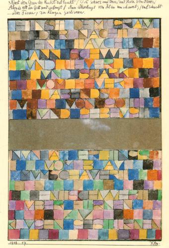 Once Emerged from the Grey of Night... 1918 | Paul Klee (1879 - 1940)