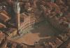 SIENA, Italy: Campo Square - View from the airplane