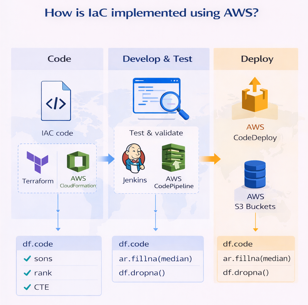 How is IaC Implemented using AWS